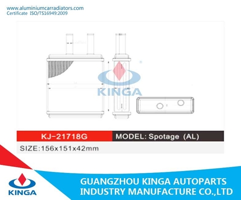 중국 KIA Spotage 알루미늄을 위한 열전달 방열기 열교환기 방열기 히이터 협력 업체