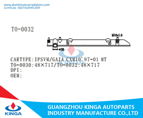 TOYOTA IPSVM GAIA CXM10'97-01MT 방열기를 위한 방열기 탱크 플라스틱 밑바닥 탱크 협력 업체