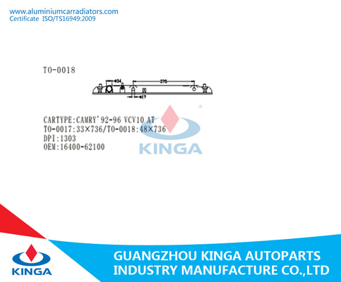 OEM 16400-20050/20060 방열기 플라스틱 탱크 CAMRY'95-96 MCV/MCX 10에 협력 업체