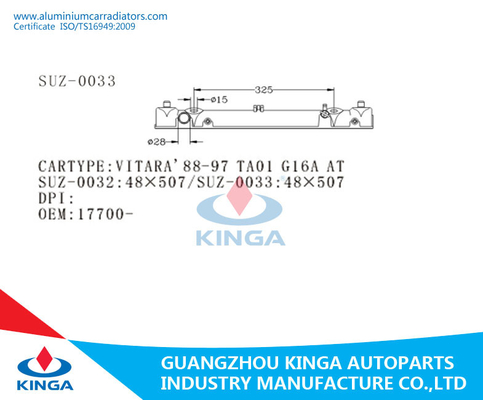 OEM 17700 차량 Vitara를 위한 플라스틱 Raidtaor 탱크 88-97 TA01 G16A에 협력 업체