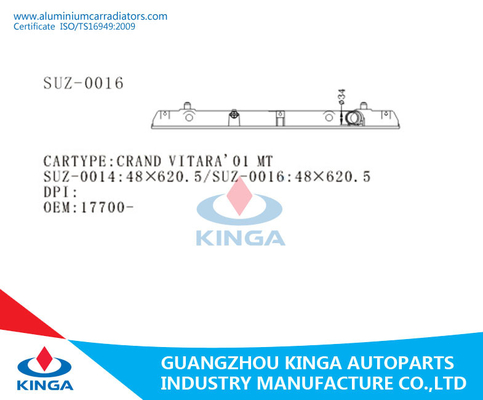 SUZUKI 2001 웅대한 VITARA OEM 17700-52D00를 위한 차 방열기 플라스틱 탱크 협력 업체